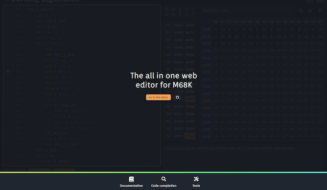 Screenshot of asm-editor.specy.app